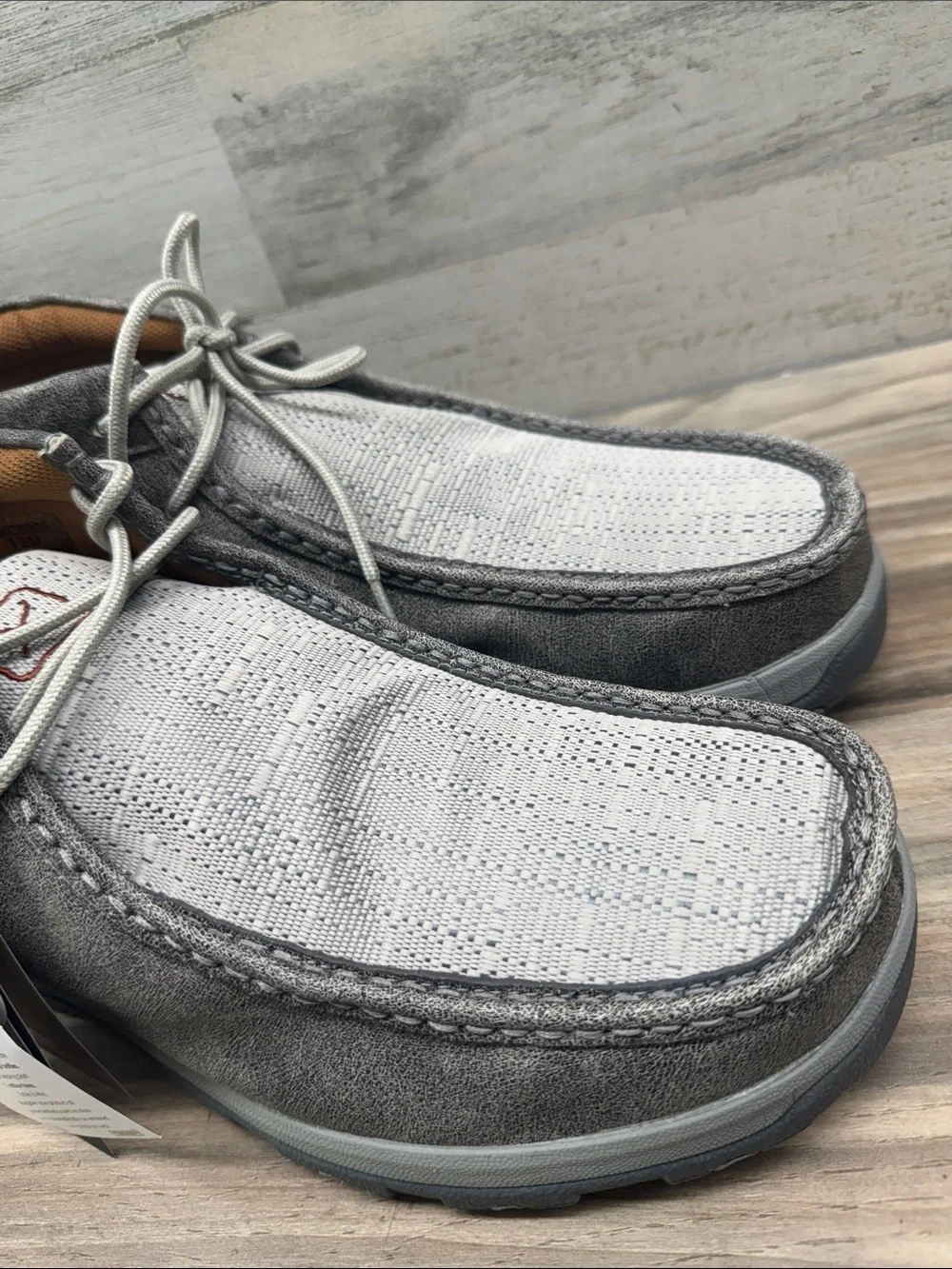 Twisted X Chukka Driving Moc Grey Mens Size 12M NWT